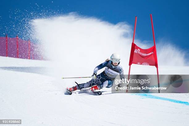 Sohvi Virkkula of the University of New Hampshire competes during the Division I Men's and Women's Skiing Championships at the Steamboat Ski Resort...