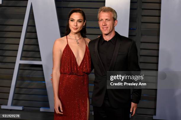 Gal Gadot and Yaron Varsano attends the 2018 Vanity Fair Oscar Party Hosted By Radhika Jones - Arrivals at Wallis Annenberg Center for the Performing...