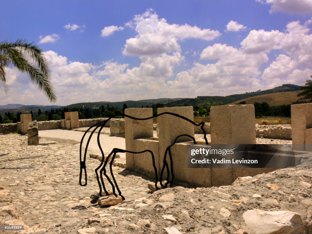 Ancient stables Tel Megiddo National Park