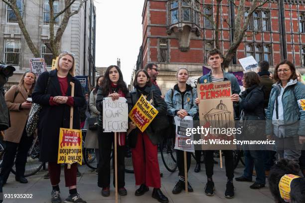 Few thousand of people including higher and further education staff and students took part in a protest march across central London to Westminster...