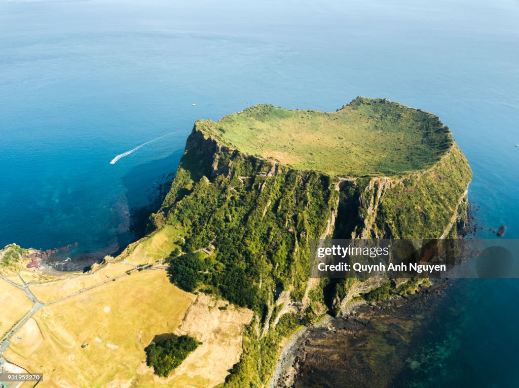 South Korea: Seongsan Ilchulbong crater in Jeju Island