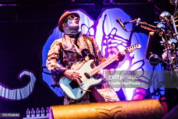 Limp Bizkit performs live in Milano, Italy. Their lineup consists of Fred Durst , Sam Rivers , John Otto , and Wes Borland . The band has been...