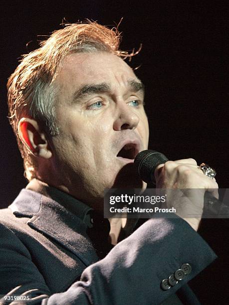 Singer Morrissey performs live at the Tempodrom on November 16, 2009 in Berlin, Germany.