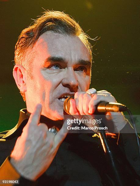 Singer Morrissey performs live at the Tempodrom on November 16, 2009 in Berlin, Germany.