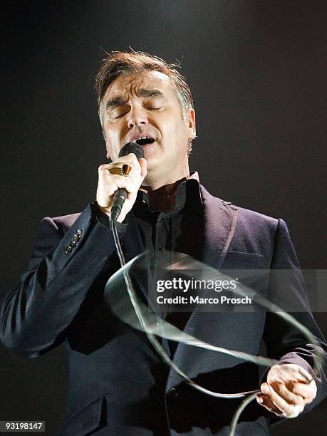 Singer Morrissey performs live at the Tempodrom on November 16, 2009 in Berlin, Germany.