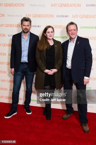Executive producer James Clayton, producer Fodhla Cronin O'Reilly and director David Batty attend a special screening of My Generation at BFI...