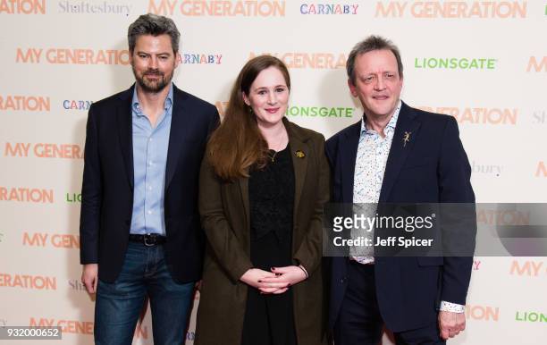 Executive producer James Clayton, producer Fodhla Cronin O'Reilly and director David Batty attend a special screening of My Generation at BFI...