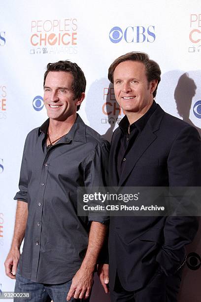 Mark Burnett, executive producer of 36TH ANNUAL PEOPLE'S CHOICE AWARDS and Jeff Probst, host of Survivor at the People's Choice Awards 2010 Press...