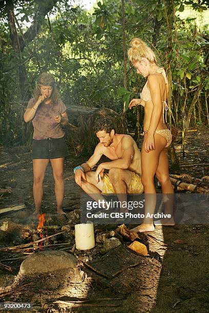 Shannon "Shambo" Waters, Mick Trimming, and Natalie White, during the ninth episode of SURVIVOR: SAMOA, Thursday, Nov 12 on the CBS Television...