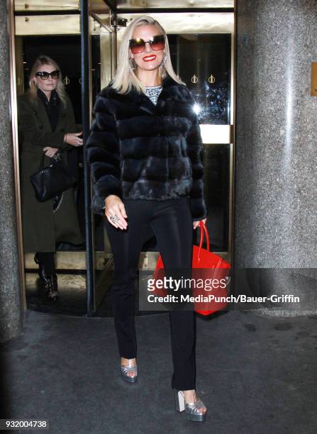 Dorit Kemsley of The Real Housewives of Beverly Hills is seen on March 14, 2018 in New York City.