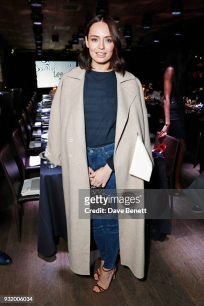 Laura Haddock attends the Lee Body Optix by Lee Jeans dinner at The London EDITION on March 14, 2018 in London, England.