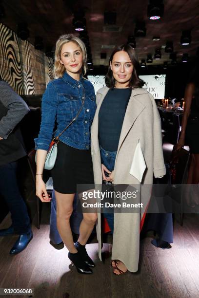 Tamsin Egerton and Laura Haddock attend the Lee Body Optix by Lee Jeans dinner at The London EDITION on March 14, 2018 in London, England.