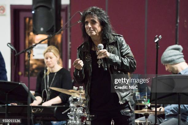 Rehearsals -- Pictured: Alice Cooper as King Herod --