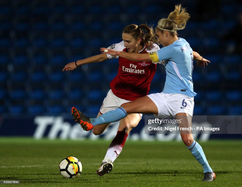Arsenal Ladies v Manchester City Women - Continental Tyres Cup Final - Adams Park