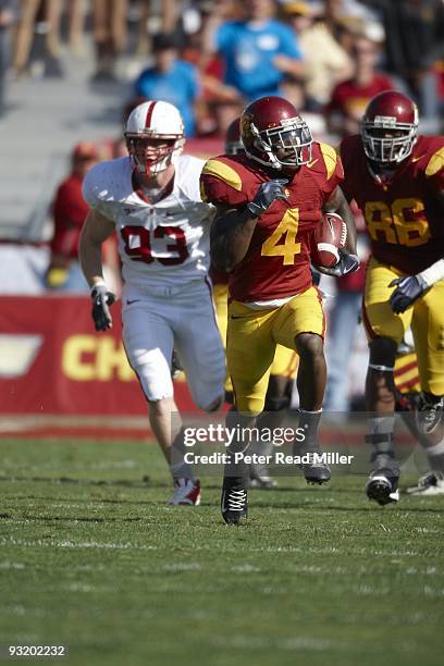 Joe McKnight in action vs Stanford. Los Angeles, CA CREDIT: Peter Read Miller