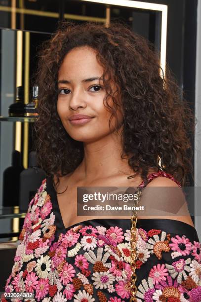 Malaika Firth attends a party hosted by Tom Ford Beauty and Dazed to celebrate the launch of Tom Ford Extreme at Tom Ford Store Covent Garden on...