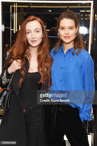 Olivia Grant and Sarah Ann Macklin attend a party hosted by Tom Ford Beauty and Dazed to celebrate the launch of Tom Ford Extreme at Tom Ford Store...