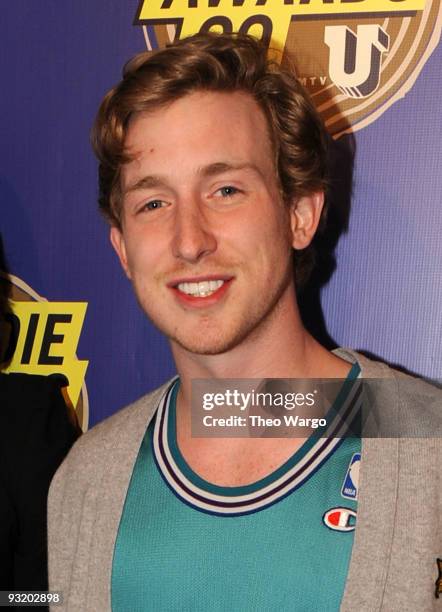 Musician Asher Roth attends the 2009 mtvU Woodie Awards at the Roseland Ballroom on November 18, 2009 in New York City.