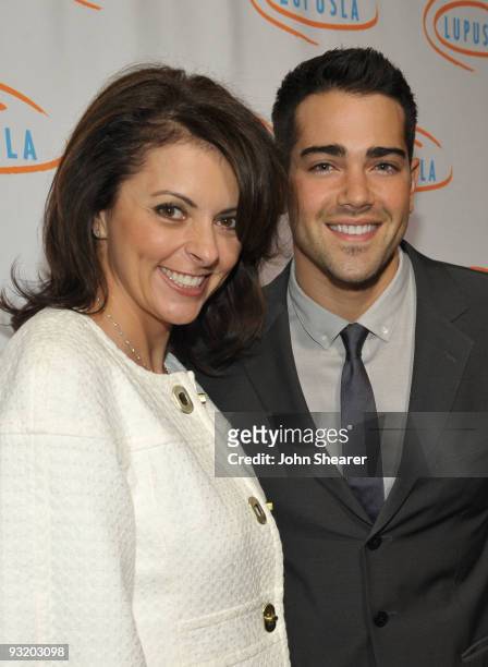 Honoree Janice Arouh and Jesse Metcalfe attend the 7th Annual Bag Ladies Luncheon benefitting Lupus LA at Beverly Wilshire Four Seasons Hotel on...
