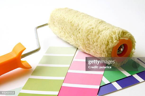 painting tools series - artists palette stock pictures, royalty-free photos & images