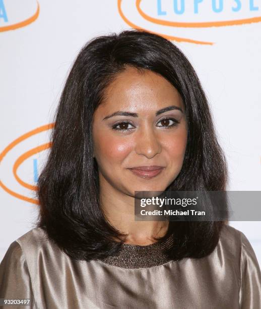 Actress Parminder Nagra arrives to the 7th Annual Lupus LA's "Bag Ladies" luncheon held at The Beverly Wilshire Hotel on November 18, 2009 in Beverly...