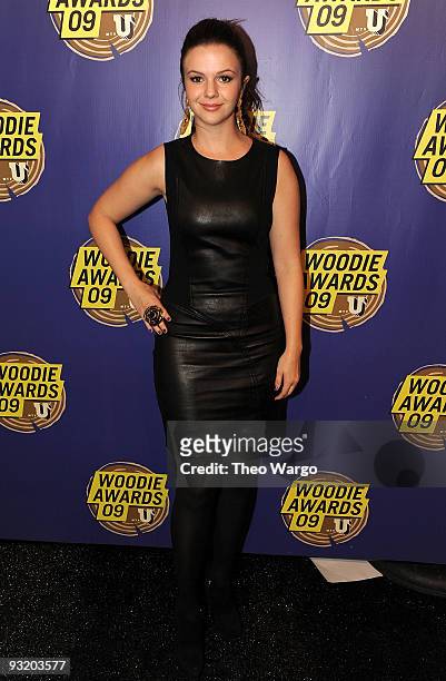 Actress Amber Tamblyn attend the 2009 mtvU Woodie Awards at the Roseland Ballroom on November 18, 2009 in New York City.