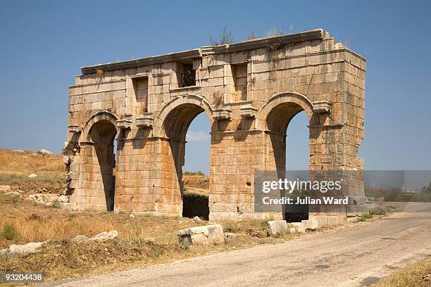 lycian ruins at patara in turkey - patara stock pictures, royalty-free photos & images