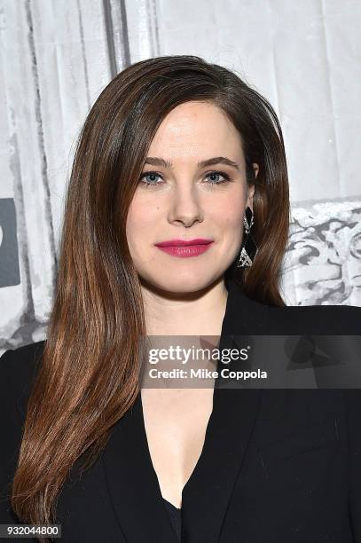 Caroline Dhavernas poses for a photo at the Build Studio on March 14, 2018 in New York City.