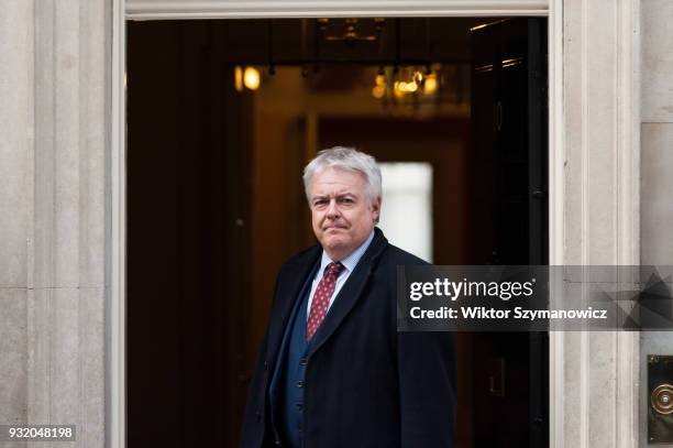 Carwyn Jones, the Welsh first minister, arrives at 10 Downing Street for a Joint Ministerial Committee meeting hosted by Prime Minister Theresa May....