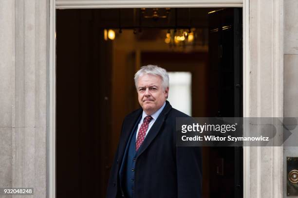 Carwyn Jones, the Welsh first minister, arrives at 10 Downing Street for a Joint Ministerial Committee meeting hosted by Prime Minister Theresa May....