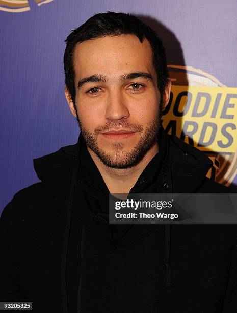 Musician Pete Wentz of Fall Out Boy attends the 2009 mtvU Woodie Awards at the Roseland Ballroom on November 18, 2009 in New York City.