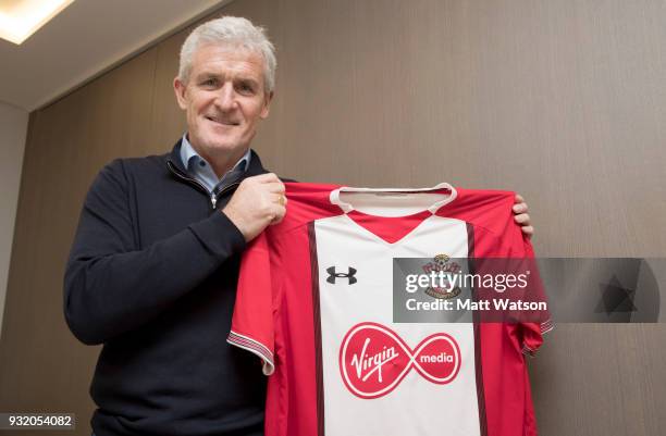 Southampton FC appoint Mark Hughes as their new first team manager, on March 14, 2018 in Southampton, England.