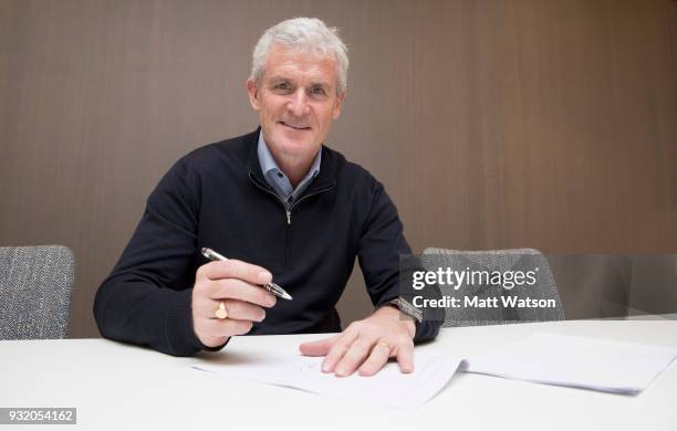 Southampton FC appoint Mark Hughes as their new first team manager, on March 14, 2018 in Southampton, England.