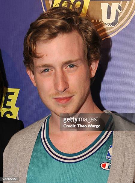 Musician Asher Roth attends the 2009 mtvU Woodie Awards at the Roseland Ballroom on November 18, 2009 in New York City.