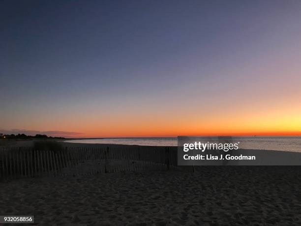 sunset beach in cape may, nj - delaware bay stock pictures, royalty-free photos & images