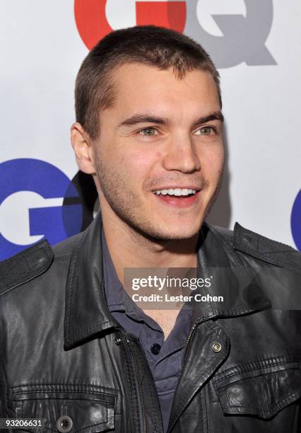 Actor Emile Hirsch arrives at the 14th annual GQ "Men Of The Year" party held at Chateau Marmont on November 18, 2009 in Hollywood, California.