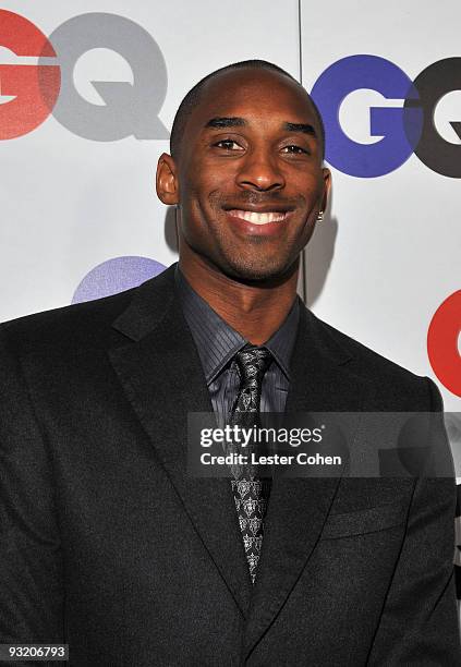 Player Kobe Bryant arrives at the 14th annual GQ "Men Of The Year" party held at Chateau Marmont on November 18, 2009 in Hollywood, California.