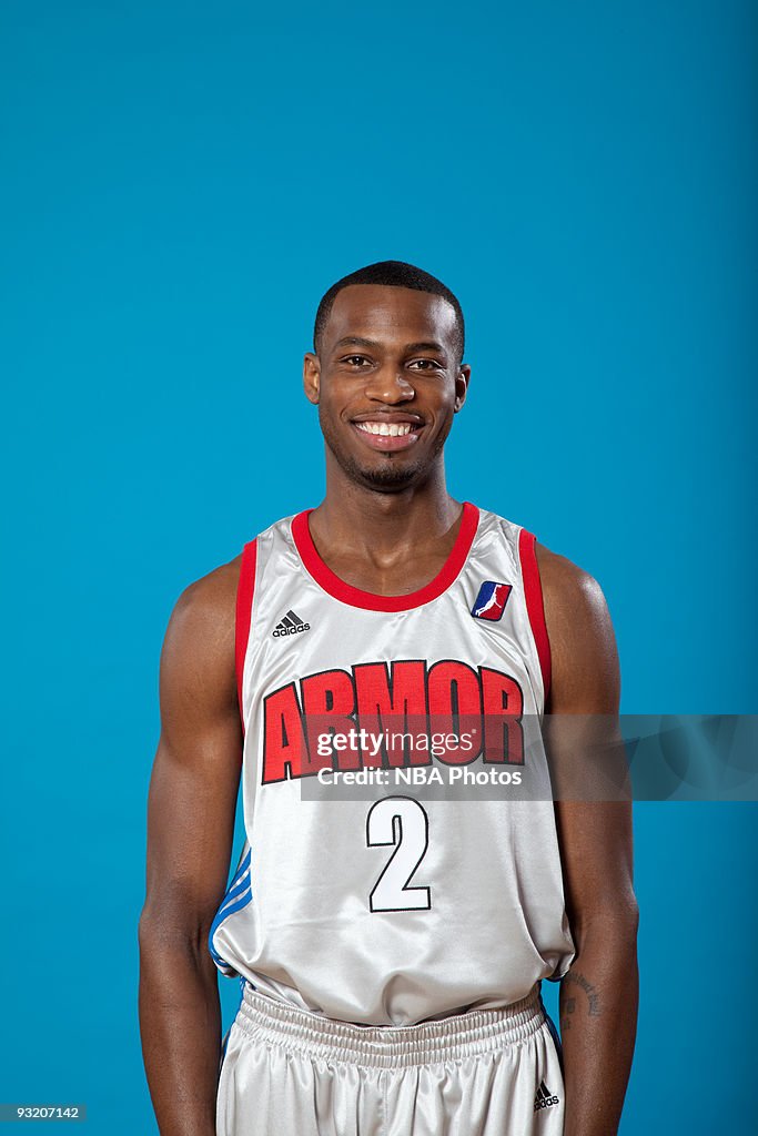 Maurice Maxwell of the Springfield Armor poses during media day... News