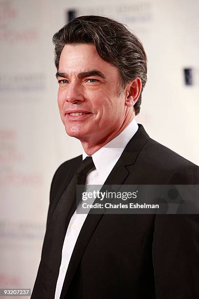 Actor Peter Gallagher attends the RFK Center Ripple of Hope Awards dinner at Pier Sixty at Chelsea Piers on November 18, 2009 in New York City.