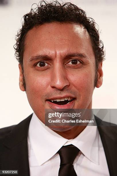 Comedian Aasif Mandvi attends the RFK Center Ripple of Hope Awards dinner at Pier Sixty at Chelsea Piers on November 18, 2009 in New York City.