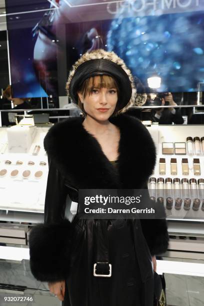 Julia Hobbs attends the Tom Ford Beauty event celebrating the launch of Tom Ford Extreme with Karen Elson and Ismaya French in partnership with Dazed...