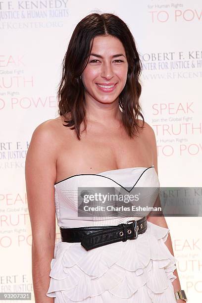 Designer Rebecca Minkoff attends the RFK Center Ripple of Hope Awards dinner at Pier Sixty at Chelsea Piers on November 18, 2009 in New York City.