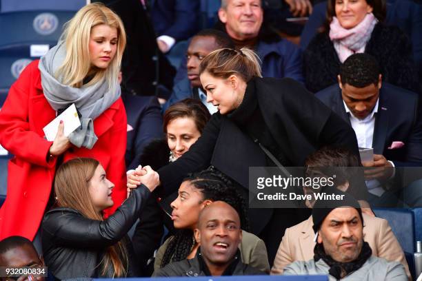 Women's team player Laure Boulleau, who was injured last weekend, during the Ligue 1 match between Paris Saint Germain and Angers SCO on March 14,...