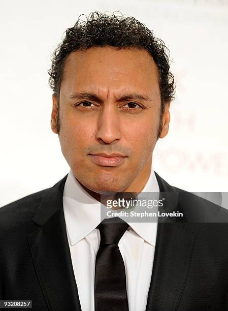 Actor Aasif Mandvi attends the RFK Center Ripple of Hope Awards dinner at Pier Sixty at Chelsea Piers on November 18, 2009 in New York City.