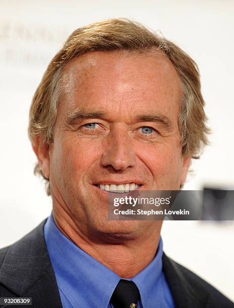 Activist Robert Kennedy Jr. Attends the RFK Center Ripple of Hope Awards dinner at Pier Sixty at Chelsea Piers on November 18, 2009 in New York City.