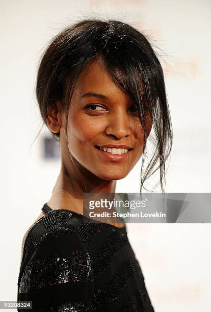 Model/actress Liya Kebede attends the RFK Center Ripple of Hope Awards dinner at Pier Sixty at Chelsea Piers on November 18, 2009 in New York City.