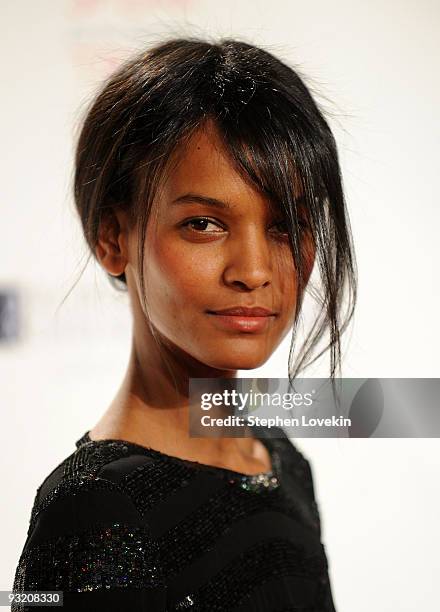 Model/actress Liya Kebede attends the RFK Center Ripple of Hope Awards dinner at Pier Sixty at Chelsea Piers on November 18, 2009 in New York City.