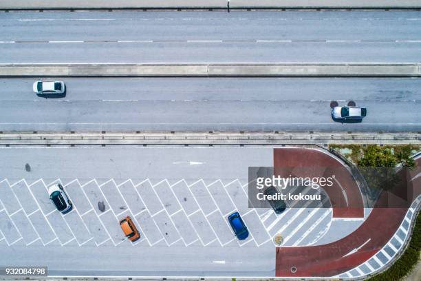 parking from the sky. - japanese exit sign stock pictures, royalty-free photos & images