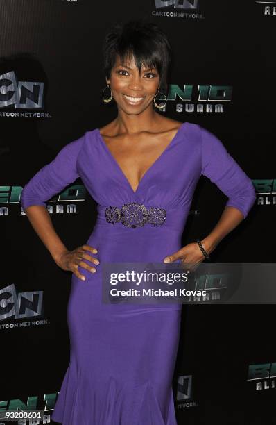 Actress Vanessa Williams arrives at the Los Angeles Premiere of Cartoon Network's "Ben 10: Alien Swarm" at Warner Bros. Studios on November 18, 2009...