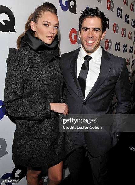 Director Eli Roth and guest arrive at the GQ "Men Of The Year" party held at Chateau Marmont on November 18, 2009 in Hollywood, California.